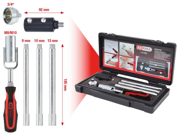 KS Tools Waschtisch-Montage-Satz, 6-teilig, 116.2050, 4042146142035