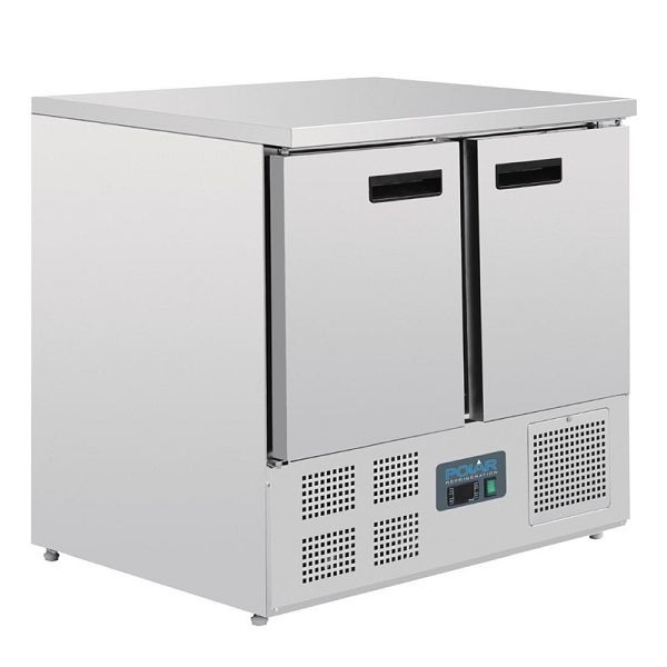 Polar Serie G Kühltisch 2-türig 240 Liter, Finish: Edelstahl, U636
