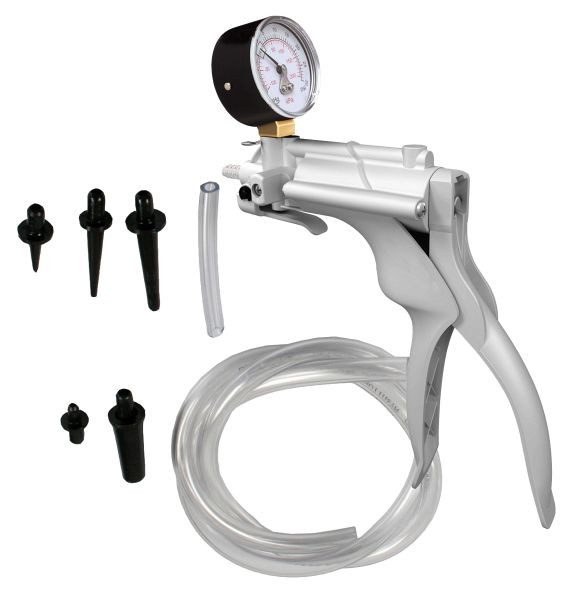 Busching Druck/Unterdruck-Handpumpe PVC, Vakuum -1bar - Druck +4bar, 100435