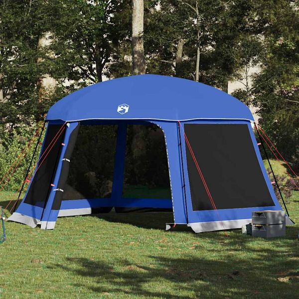 vidaXL Poolzelt mit abnehmbarem Überzelt Netzwänden Azurblau 512x458cm, 4100625