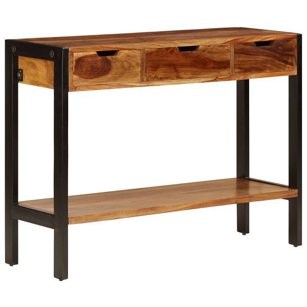 vidaXL Sideboard mit 3 Schubladen 110x35x75 cm Massivholz Palisander, 247407