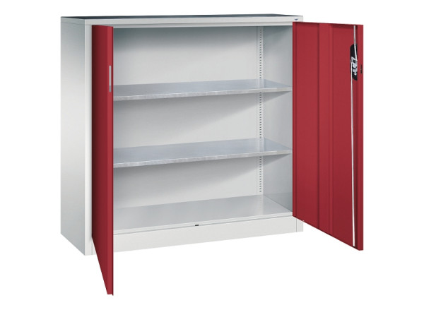 C+P Flügeltürenschrank Acurado, H1200xB1200xT400mm, 7035/3003, 8530-000 S10163