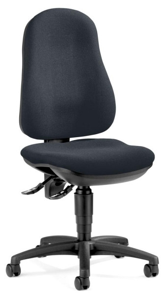 Deskin Bürostuhl BASE ART 70 ohne Armlehnen, Anthrazit, 465 x 450 x 1010 mm, 348368