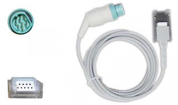 Golmed SpO²-Adapterkabel, zu Dräger Nicolay 10pin auf Nellcor, GS 1024A
