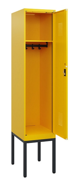 C+P Spind Evolo PLUS, Gestell, 1 Abteil, 1950x400x500mm, 1023/1023, Zylinderschloss, 0490305-12 S10049