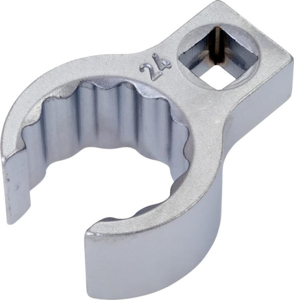 Hazet Ringschlüssel, Doppelsechskant, offen, Vierkant hohl 10 mm, Außen-Doppel-Sechskant Profil, 24 mm, Innenvierkant 10 = 3/8", 848Z-24