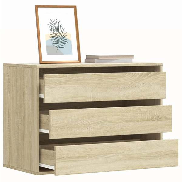 vidaXL Kommode Sonoma-Eiche 80x41x58 cm Holzwerkstoff, 852854