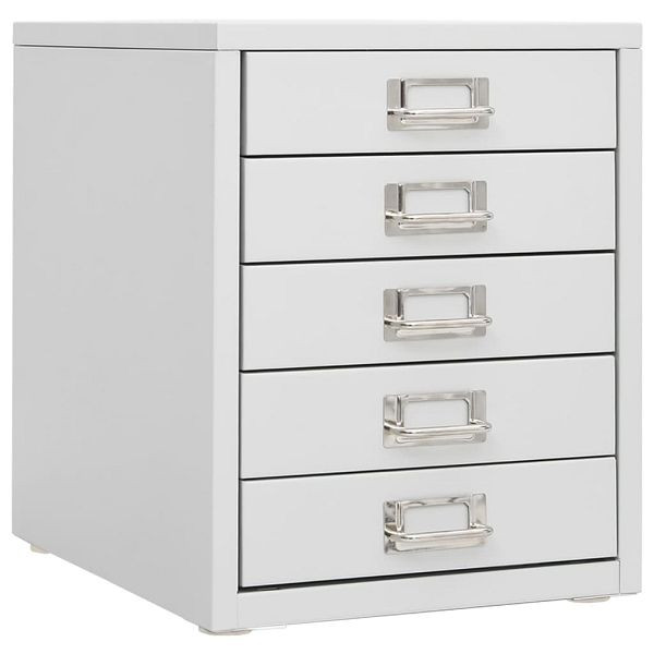 vidaXL Büroschrank Grau 28x35x35 cm Metall, 335924