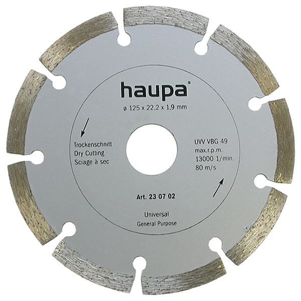 Haupa Diamant-Trocken-Trennscheibe 115 mm gesintert, 230701