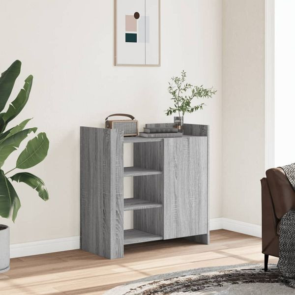 vidaXL Sideboard Grau Sonoma 73,5x35x75 cm Holzwerkstoff, 848407