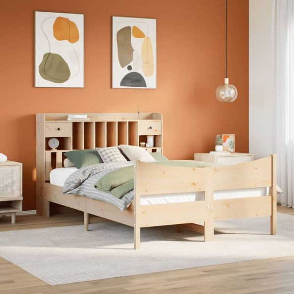 vidaXL Massivholzbett ohne Matratze 140x200 cm Kiefernholz, 3323377