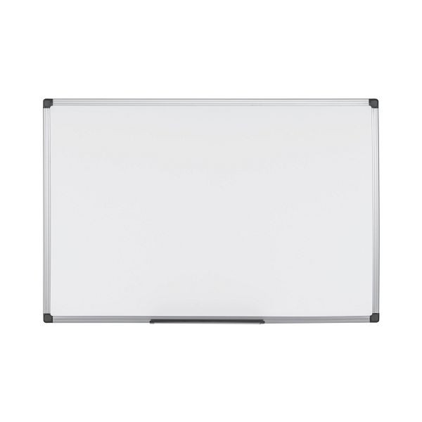 Bi-Office Maya Magnetisches Doppelseitiges Whiteboard mit grauem Plastikrahmen 150x100cm, MB1907186