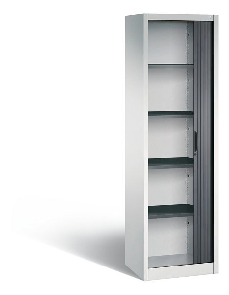 C+P Rollladenschrank Omnispace, H1980xB600xT420 mm, Grau/Schwarzgrau, 3200-00L S10068
