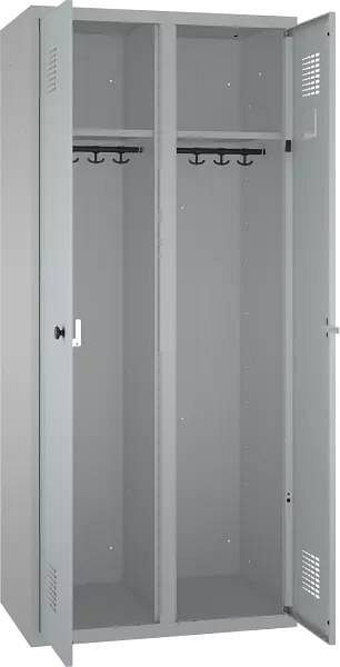 Eurobox Doppelspind, 2 Abteile, Kleiderstange links+ rechts, 1.800 x 800 x 500 mm, 0800-080207