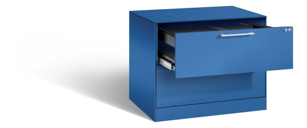 C+P Hängeregistraturschrank Asisto, H710xB800xT600mm, Farbe: Enzianblau, Bügelgriff, 146273-212 S10087