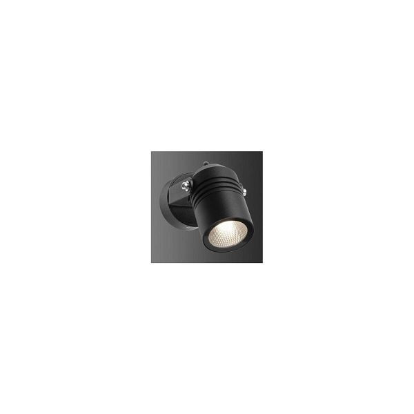 LCD LED-Wandanbauleuchte 6W 3000K 806lm schwarz Konverter 1LED glasklar IP65 5019, 134090