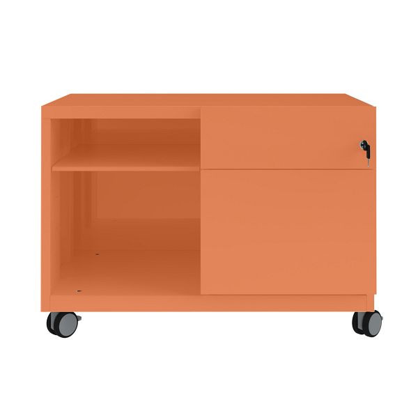 Bisley Caddy Note™, Schubladen und Ziehgriff rechts, 603 orange, CADM08RH603