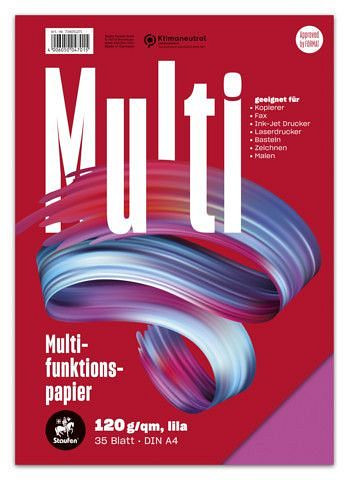 Staufen Multifunktionspapier 7X PLUS - A4, 120 g/qm, lila, 35 Blatt, 734051271