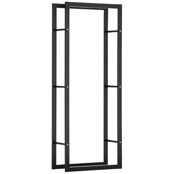 HOMCOM Kaminholzständer Kaminholzablage für Innen und Außen Metall 60 x 25 x 150 cm, 820-148