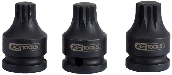 KS Tools 1/2" Kraft-Bit-Stecknuss XZN, kurz, M16, 515.1173