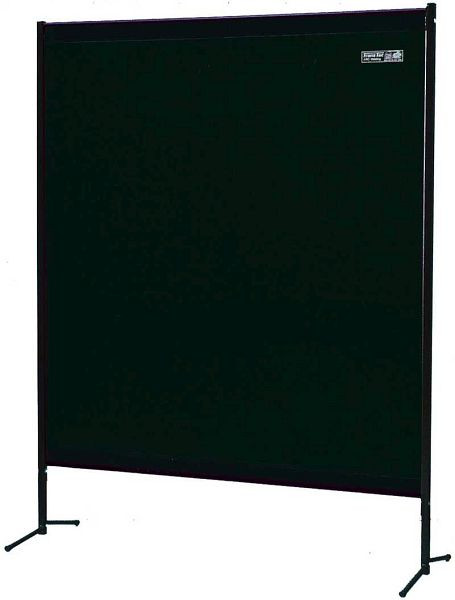 SINOtec TransEco Vorhangschutzwand, 0,4 mm kompakt, dunkelgrün matt, B 1455 x H 1870mm, 10003019