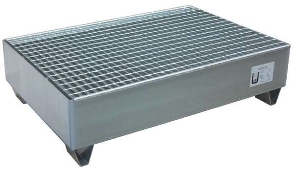 MATO Verzinkte Ölauffangwanne für 2 x 200 l Ölfässer 1200 x 800 x 325 mm, 3551070