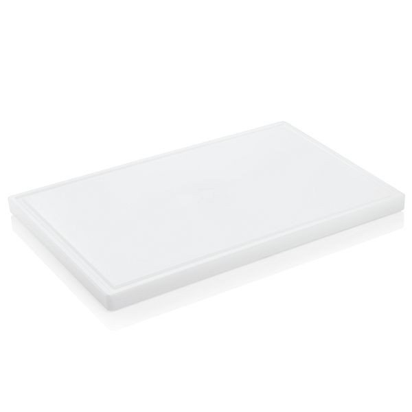 WAS Schneidbrett mit Saftrille, 60 x 40 x 3 cm, Polyethylen, 1831603
