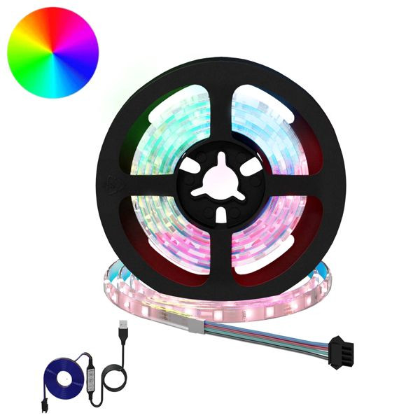 vidaXL LED Streifen 12-teilig Schwarz und Transparent 1000 mm, 3429119