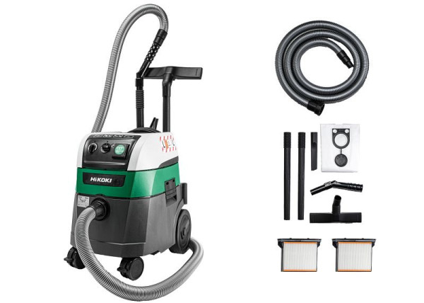 HiKOKI Nass- Trocken Rüttelsauger, 1400W, 35L, L- Klasse, RP350YBL (Karton), RP350YBLWAZ