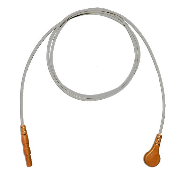Golmed LZ-EKG-Adapterleitung mit Druckknopf, orange, 60 cm, 1-6-1,5 OR