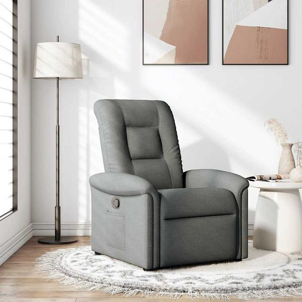vidaXL Relaxsessel Dunkelgrau Stoff, 4015617, 8721158336231