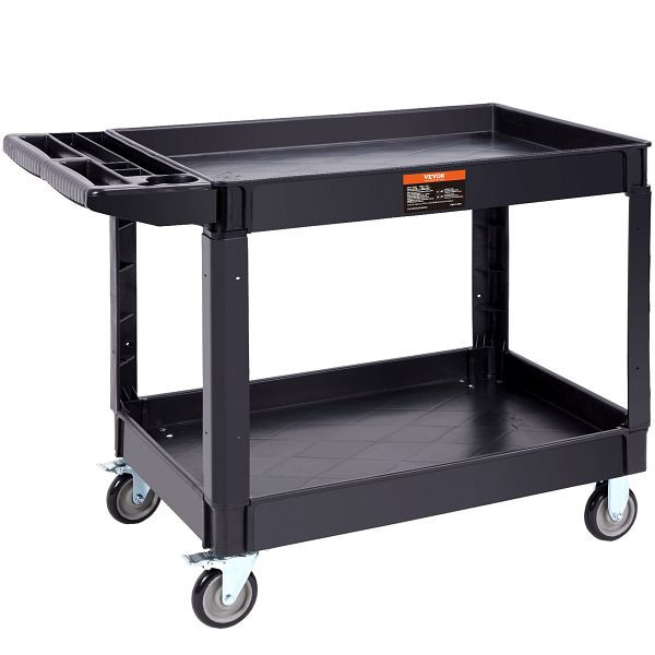 VEVOR Servierwagen 249kg Tragfähigkeit 116x65x85cm aus PP mit arretierbaren Rädern für Lager Garagen Büros Gärtner Hotels, DXSLSYTCDXCD2ZRGNV0
