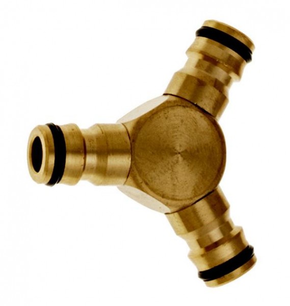 GEKA Messing-Y-Abzweigstück, leicht, VE: 5 Stück, 86.0777.9