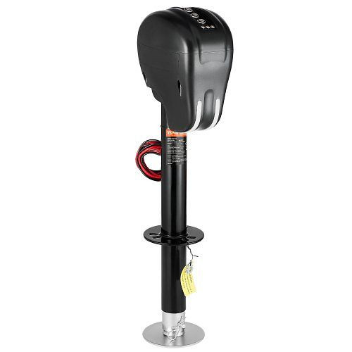 VEVOR Elektrischer Anhängerheber 1588 kg, Wohnmobilstütze mit 2-Wege-Anschluss, Kurbelgriff, 240-760 mm Hub, DDTCQJ3500LBS409FV9