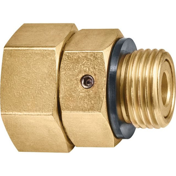 GEKA Drehnippel AG G1/2 x IG G3/4 MS, VE: 5 Stück, 06.5110
