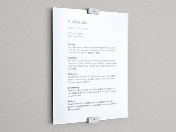 Luno Wandschild concept DIN A4 Querformat mit Wechselrahmen, 201046