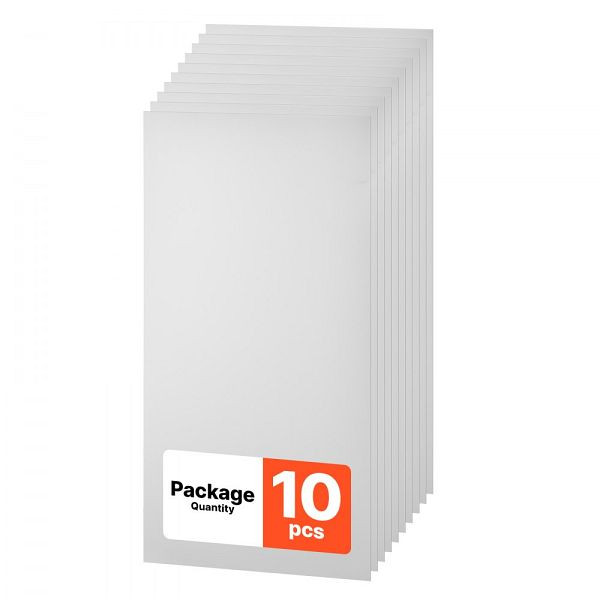 VEVOR 10 Stk. Deckenpaneele PVC-Schaumplatten 605x1210 mm, Weiß, zuschneidbar, stoßfest, für abgehängte Decken, PVCFPB2448INSZY8K001V0