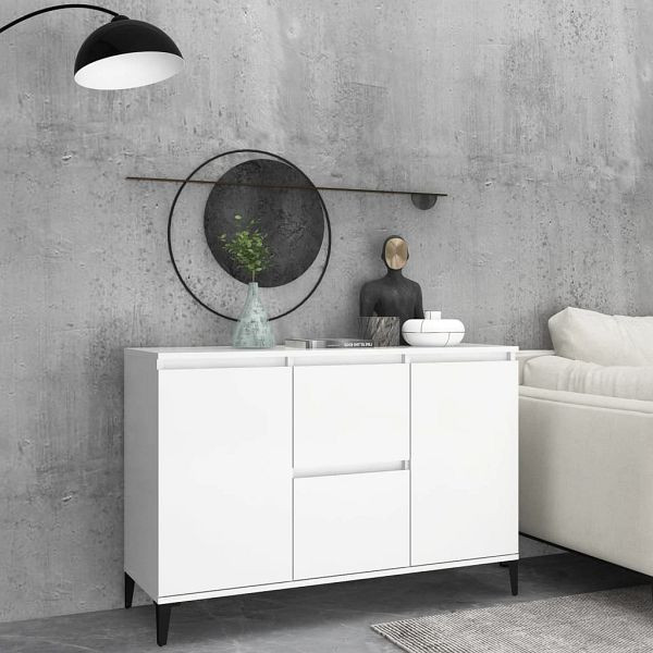 vidaXL Sideboard Weiß 104x35x70 cm Holzwerkstoff, 806112