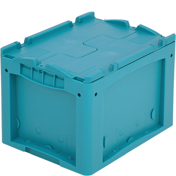 BITO Kleinladungsträger KLTD mit Deckel /KLTD43270 400x300x270 türkis, Deckel, C0572-0005