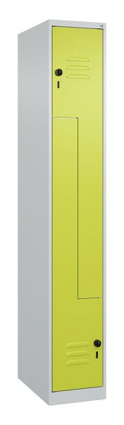 C+P Z-Spind Classic PLUS, 2 Abteile, 1850x300x500mm, 7035/0024, Drehriegel, 080003-102 S10017