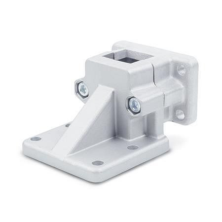 Ganter Fußflansch-Klemmverbinder, Aluminium (GN 171-B20-2-BL), VE: 5 Stück, 171-B20-2-BL