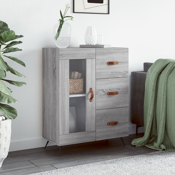 vidaXL Sideboard Grau Sonoma 69,5x34x90 cm Holzwerkstoff, 828018