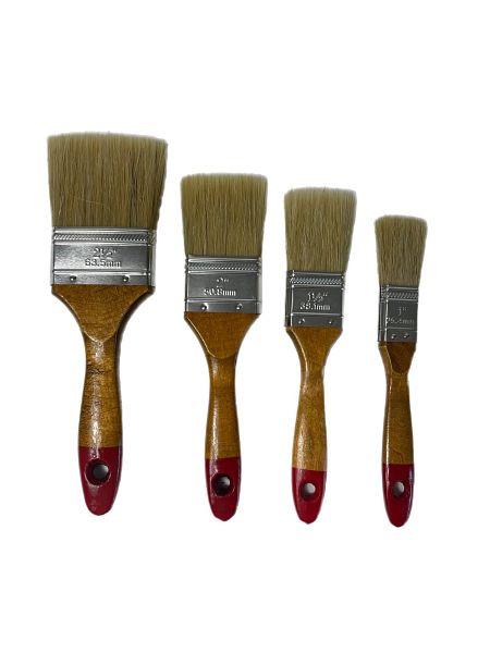 VaGo-Tools Lasurpinsel Flachpinsel Pinselset 48-teiliges Set Lackpinsel 25/38/50/63mm, 193-010/015/020/025 je 12_tv