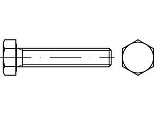 ART 83933 Sechskantschrauben mit Gewinde 5 5/8 - 18 UNF x 2 (51 mm) VE=S (25 Stück)