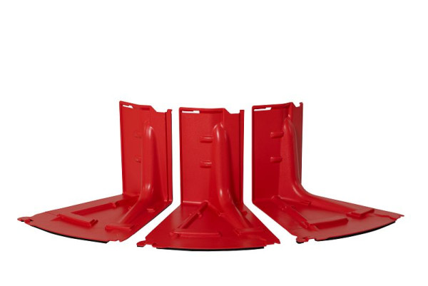 DENIOS Mobile Hochwasserbarrieren, 50 cm hoch, Außenbogen 30 Grad, Set, VE: 3 Stück, 321330