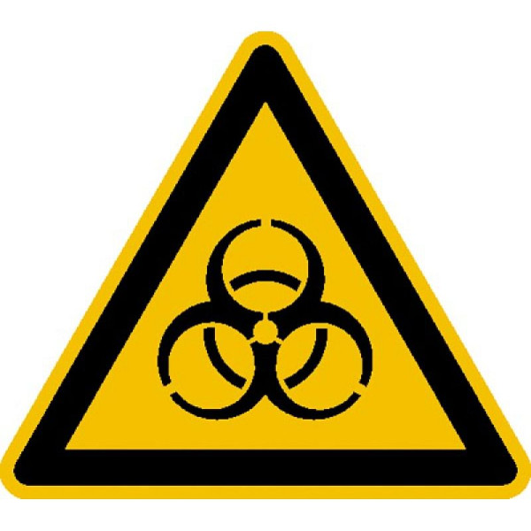 Stein HGS Warnschild, Warnung vor Biogefährdung, 25 mm / Folie, 500er-Rolle, 31.0230