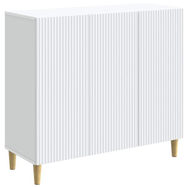 vidaXL Sideboard Weiß 89 x 34,5 x 80 cm Holzwerkstoff, 894645