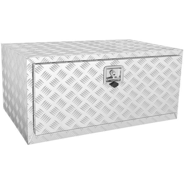 VEVOR Unterboden-LKW-Box, 914 x 610 x 610 mm, Aluminium-Diamantplatten-Werkzeugbox mit Schloss & Schlüsseln, CDK362424INCHHXLFV0
