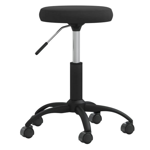 vidaXL Massagehocker Samt Schwarz, 3085735, 8720286727188