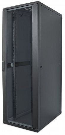 INTELLINET 19" Netzwerkschrank, 32 HE, 1588(H) x 800 (B) x 800 (T) mm, Schutzklasse IP20, vollständig montiert, schwarz, 713405